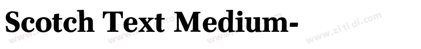 Scotch Text Medium字体转换